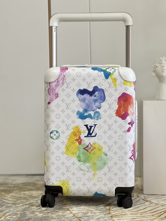 watercolor Summer Collection The new Horizon luggage revolutionizes Louis Vuitton's legendary heritage with a creative twist. The iconic Monogram canvas is embellished with travel appliqués that harken back to the brand'