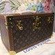 Lv Cosmetic Case with MirrorThis makeup case is made of Monogram canvas fabric and contains a makeup mirror. Complete with a washable lining and 14 bottle sleeves, it is the ideal travel companion. This product is a cons