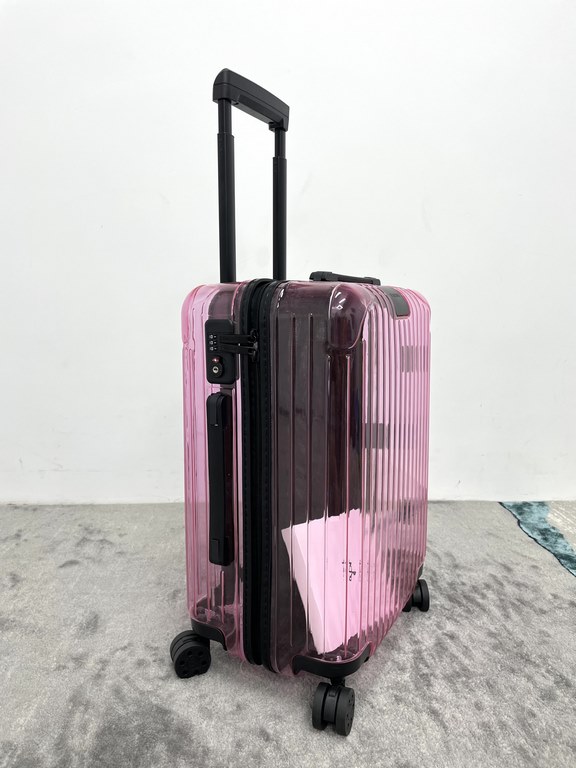 The new limited edition  RIMOWA Essential Neon  Neon series boarding box 21 inch 『Electric Pink』shipped!Colorful and gorgeous colors, vibrant state fitness pull full, inspired by the resonance of the young attitude of th