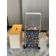 [55cm High Goods Right Version Box]HORIZON Four Wheeled Trolley Case  Free 2 case covers Opposite version details1) Trolley material aluminum alloy silver thin trolley, round hole snap, aluminum alloy button.2)Wheels cou