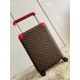 EXCLUSIVE PHOTOS The new Horizon luggage revolutionizes Louis Vuitton's legendary heritage with a creative twist. The iconic Monogram canvas is embellished with travel appliqués that harken back to the brand's heritage o