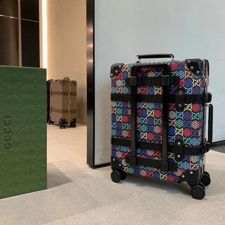 Globe-Trotter series GG luggage, GUCCi and the British royal luggage brand Globe-Trotter cooperation models, sensational show models 