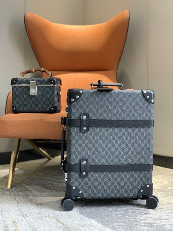 Globe-Trotter series GG luggage, GUCCi and the British royal luggage brand Globe-Trotter cooperation models, sensational show models 