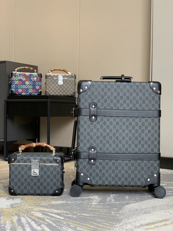 Globe-Trotter series GG luggage, GUCCi and the British royal luggage brand Globe-Trotter cooperation models, sensational show models 