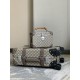 The make-up case with bamboo handles shown on the catwalk is a special piece created in collaboration with Globe-Trotter, a luxury travel brand founded in 1897 and known for its quintessential British style.Hide DetailsG