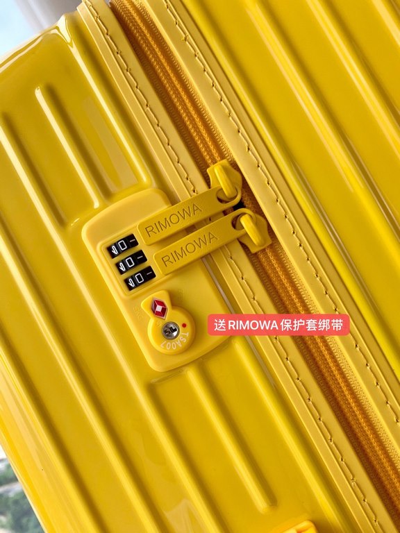 [Oilfield Gold] RIMOWA Zhimowa new color suitcase, easy to use the same Essential series, colorful, enjoy the journey. Using the national universal TSA customs lock, upgraded version of the simple logo fashion high-end, 