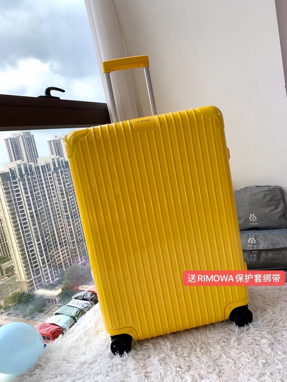 [Oilfield Gold] RIMOWA Zhimowa new color suitcase, easy to use the same Essential series, colorful, enjoy the journey. Using the national universal TSA customs lock, upgraded version of the simple logo fashion high-end, 