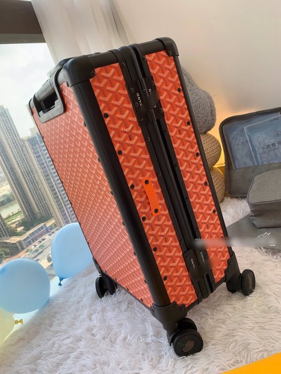 Goy Luggagetrolley caseAnother set of new fashion favorites, this retro-shaped trolley case has its own unique kind of fashionable and competent style, strength and value are online   Pan him! Iconic prints with aluminum