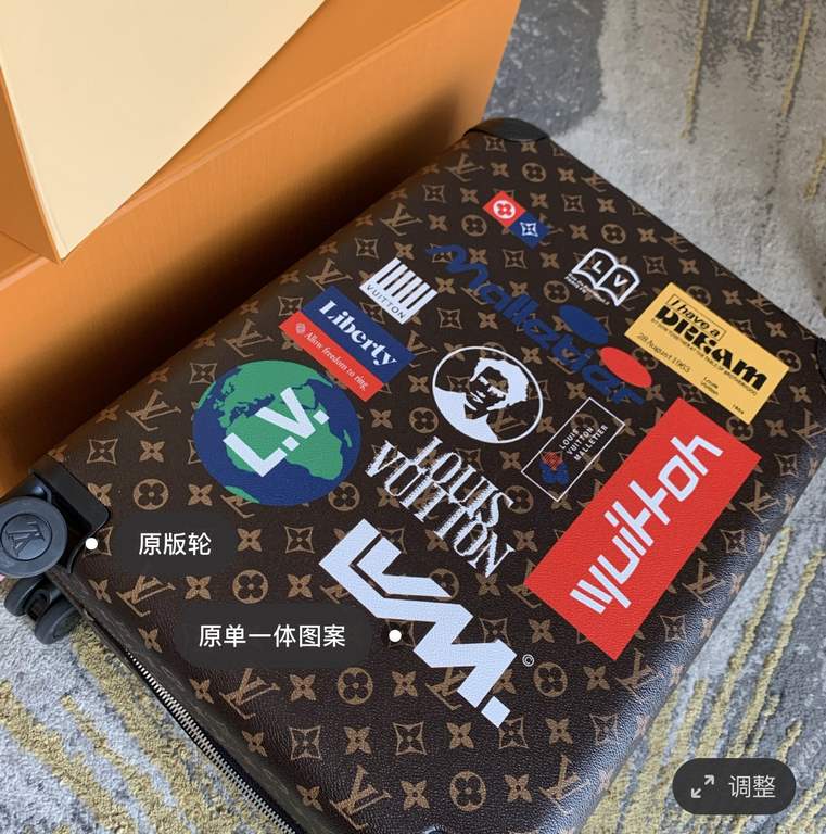 55cmThe new Horizon luggage revolutionizes a legendary classic with individuality and creativity, recalling the brand's heritage of luggage design by embellishing the iconic Monogram canvas with travel appliqués. Leather