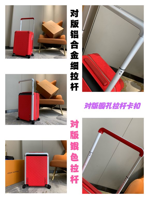 [55cm High Goods Right Version Box]HORIZON Four Wheeled Trolley CaseMatching version details1) Trolley material aluminum alloy silver thin trolley, round hole snap, aluminum alloy button.2)Wheels opposite version of the 