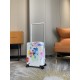 [55cm High Goods Right Version Box]HORIZON Four Wheeled Trolley CaseMatching version details1) Trolley material aluminum alloy silver thin trolley, round hole snap, aluminum alloy button.2)Wheels opposite version of the 