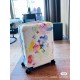 [55cm High Goods Right Version Box]HORIZON Four Wheeled Trolley CaseMatching version details1) Trolley material aluminum alloy silver thin trolley, round hole snap, aluminum alloy button.2)Wheels opposite version of the 