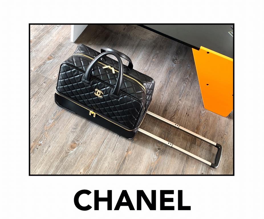 GF4343XNE Chanel classic diamond lattice trolley case can also be handheld with   has been a large number of shipments of Oh, travel shopping must-have models, double-layer capacity is very touching    bottom   device sh