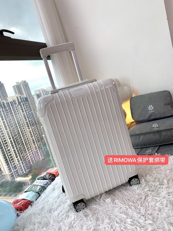 [White] RIMOWA Zhimowa new color suitcase, easy to use the same Essential series, colorful, enjoy the journey. Using the national universal TSA customs lock, upgraded version of the simple logo fashion high-end, universa