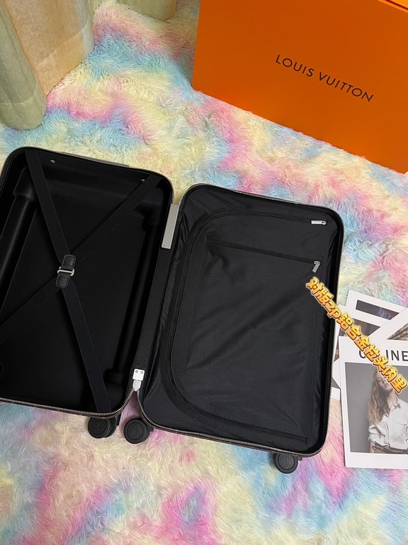 L.V trolley case suitcase high-end goods, color-changing leather, customs locks, universal wheels, aluminum wide trolley bar fashion atmosphere, Fan Bingbing, Li Chen, Wu Xiubo, big cousin, Jing Boran stars with the same