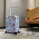 [55cm High Goods Right Version Box]HORIZON Four Wheeled Trolley Case  Free 2 case covers Opposite version details1) Trolley material aluminum alloy silver thin trolley, round hole snap, aluminum alloy button.2)Wheels cou