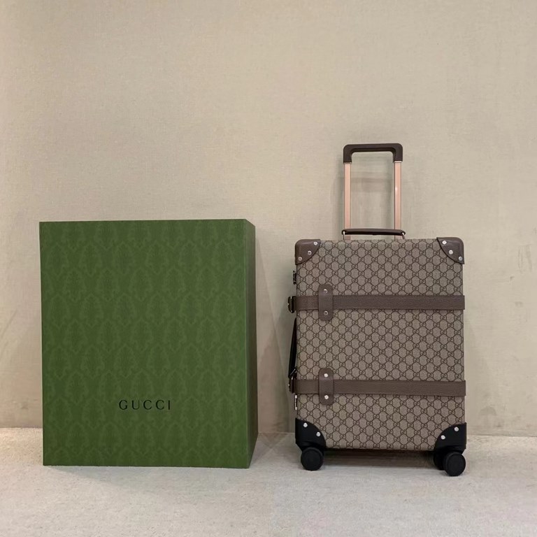 Globe-Trotter series GG luggage, GUCCi and the British royal luggage brand Globe-Trotter cooperation models, sensational show models 