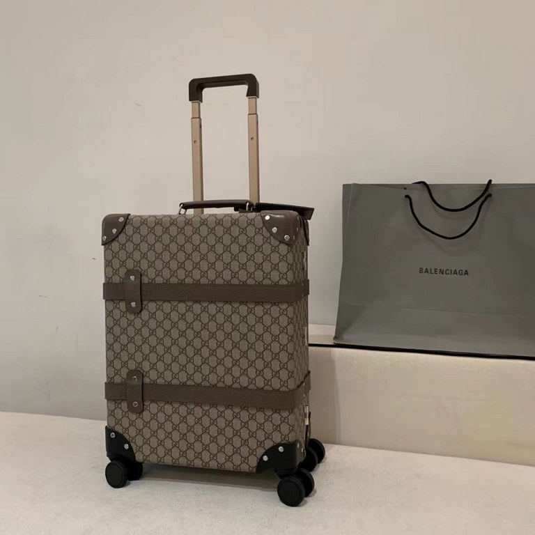 Globe-Trotter series GG luggage, GUCCi and the British royal luggage brand Globe-Trotter cooperation models, sensational show models 