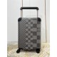 Exclusive Black Luggage】The new Horizon luggage revolutionizes Louis Vuitton's legacy with a creative twist. The iconic Monogram canvas is embellished with travel appliqués that harken back to the brand's heritage of lug