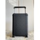 Exclusive Black Embossed Luggage】The new Horizon luggage revolutionizes Louis Vuitton's legendary heritage with a creative twist. The iconic Monogram canvas is embellished with travel appliqués that harken back to the br