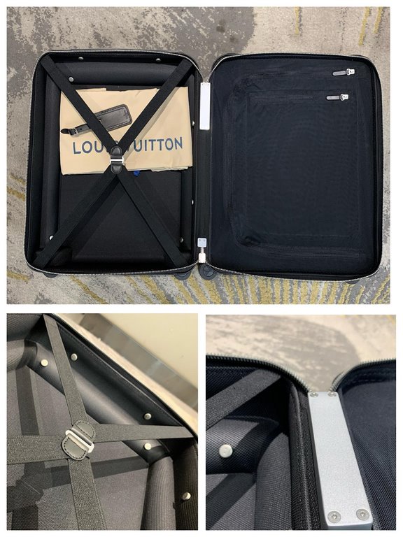 LOUIS VUITTON-HORIZON four trolley suitcase 55cm M30331 Specifications 38  55  21 (L  H  W) counter genuine quality Spot supply (cross grain imported leather cow rainbow)