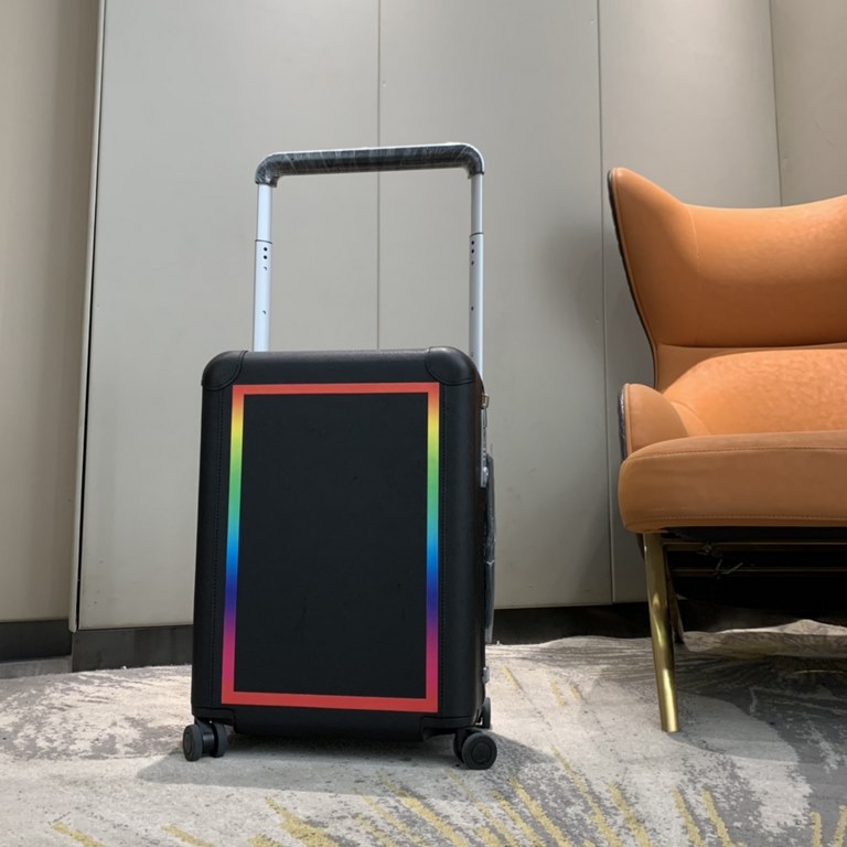 LOUIS VUITTON-HORIZON four trolley suitcase 55cm M30331 Specifications 38  55  21 (L  H  W) counter genuine quality Spot supply (cross grain imported leather cow rainbow)