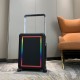 LOUIS VUITTON-HORIZON four trolley suitcase 55cm M30331 Specifications 38  55  21 (L  H  W) counter genuine quality Spot supply (cross grain imported leather cow rainbow)