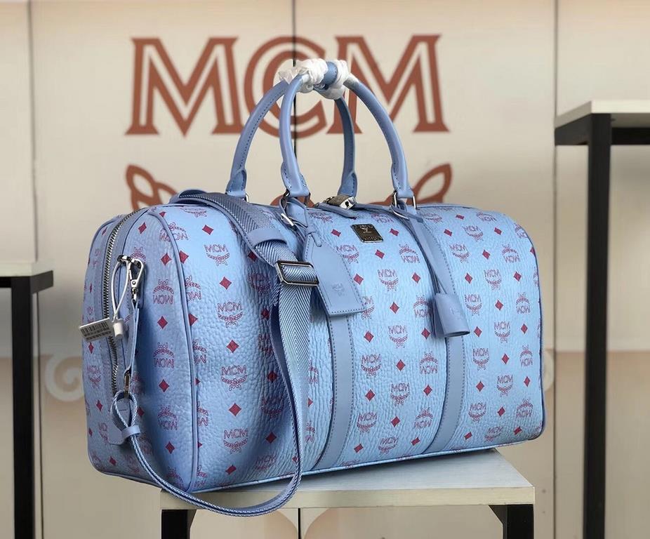 Code 6022 MCM Traveler Visetos Weekend Travel BagCrafted from durable Visetos printed   coated canvas and bonded lining for reduced weight, the Visetos Weekend   Traveler Bag is one of our top lightweight textures. This 