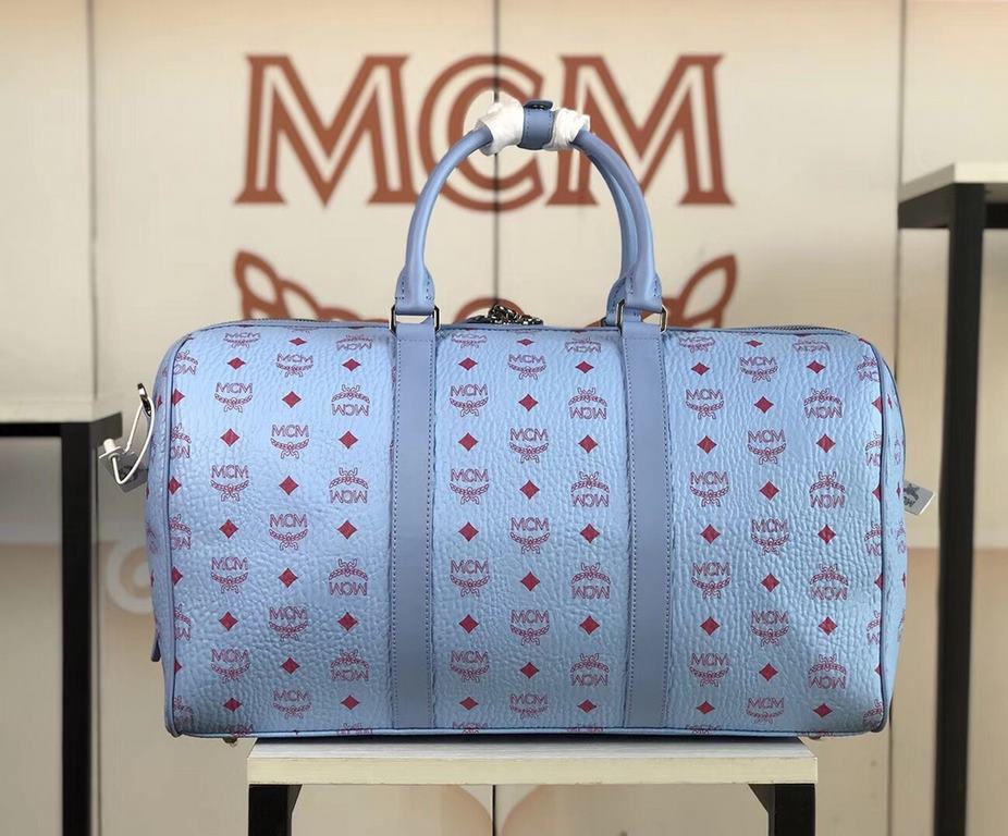 Code 6022 MCM Traveler Visetos Weekend Travel BagCrafted from durable Visetos printed   coated canvas and bonded lining for reduced weight, the Visetos Weekend   Traveler Bag is one of our top lightweight textures. This 