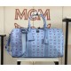 Code 6022 MCM Traveler Visetos Weekend Travel BagCrafted from durable Visetos printed   coated canvas and bonded lining for reduced weight, the Visetos Weekend   Traveler Bag is one of our top lightweight textures. This 