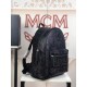 Code 5927  small and medium size figure[Rose] MCM [Rose] Gunta M Studded Backpack Bold style without losing detail  Unique features adorned with bright metal studs, featuring interior laptop compartment, side exterior po