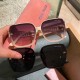 P  miumiu2024 latest models of polarized metal women's sunglasses   Material Polaroid high-definition polarized lenses, crafted foot wire is very atmospheric, vacuum coating, summer travel must-have models.3017