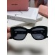 MiuMiu fallacy 2024 new Europe and the United States new fashion sunscreen cat's eye women's sunglasses trend senior sense of popularity of Ms. sunglasses