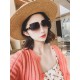 . Brand   Miu Miu miumiu women with the same original single polarized sunglasses   TR90 slice frame   imported Polaroid HD polarized lenses. Large frame fashion sunglasses  , high-end mirror leg design, the quality is a