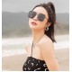 MIUMIU   2023 Fashion Trend Luxury Decorative Sunglasses Nylon Polarized HD Sunglasses Star Poster Models Ultra-high complexity craftsmanship Stereoscopic texture full of    Seriously look at the details ha   Spot  Model