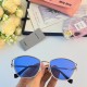 miumiu same cat eye oval metal sunglasses female wisp new hundred with UV protection sunglasses can be equipped with myopia