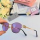 miumiu same cat eye oval metal sunglasses female wisp new hundred with UV protection sunglasses can be equipped with myopia