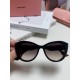 MiuMiu Miu Miu 2024 sunglasses female high-class sense cat-eye frame era teenage group the same sunglasses Ms. pop-ups