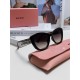 MiuMiu Miu Miu 2024 sunglasses female high-class sense cat-eye frame era teenage group the same sunglasses Ms. pop-ups