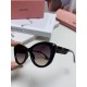 MiuMiu Miu Miu 2024 sunglasses female high-class sense cat-eye frame era teenage group the same sunglasses Ms. pop-ups