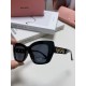 MiuMiu fallacy 2024 new Europe and the United States new fashion sunscreen cat's eye women's sunglasses trend senior sense of popularity of Ms. sunglasses