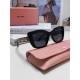 MiuMiu fallacy 2024 new Europe and the United States new fashion sunscreen cat's eye women's sunglasses trend senior sense of popularity of Ms. sunglasses