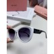 MiuMiu Miu Miu 2024 sunglasses female high-class sense cat-eye frame era teenage group the same sunglasses Ms. pop-ups