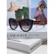 MiuMiu Miu Miu 2024 sunglasses female high-class sense cat-eye frame era teenage group the same sunglasses Ms. pop-ups