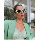 miumiu miu 2024 new personalized cone sunglasses, high-end luxury ladies trend glasses