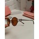 MIUMIU Miu Miu retro oval sunglasses fashion UV sunshade Korean glasses high quality tide