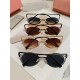 MIUMIU Miu Miu retro oval sunglasses fashion UV sunshade Korean glasses high quality tide