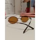 MIUMIU Miu Miu retro oval sunglasses fashion UV sunshade Korean glasses high quality tide