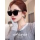 miumiu Korean square large frame sunshade sunglasses female models tide round face show face small cat's eye modeling advanced sense of driving sunglasses