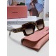 MiuMiu fallacy 2024 new spell large frame square sunglasses European and American millennial hottie retro female ins net red street shooting high quality sunglasses ladies sunglasses